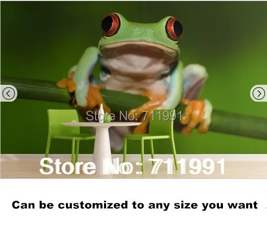 

Free shipping Frog Mural Wallpaper