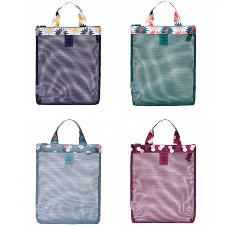 Новая брендовая портативная дорожная Женская сетчатая косметичка сумка