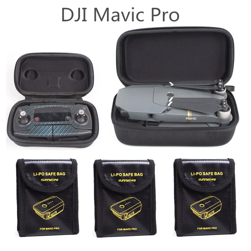 Dji Мавик Pro защитный чехол Combo 3 шт. lipo взрывозащищенные Батарея Предметы