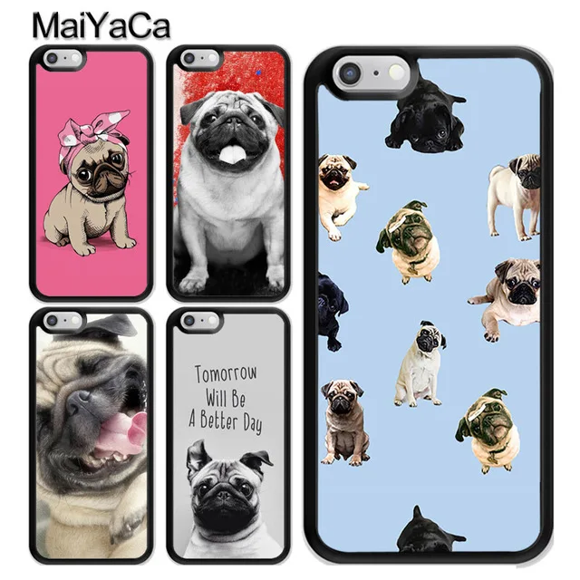 MaiYaCa милый щенок Мопс Собака MOPS мобильный для Samsung S4 S5 S6 S7 S8 S9 plus edge Note черный мягкий