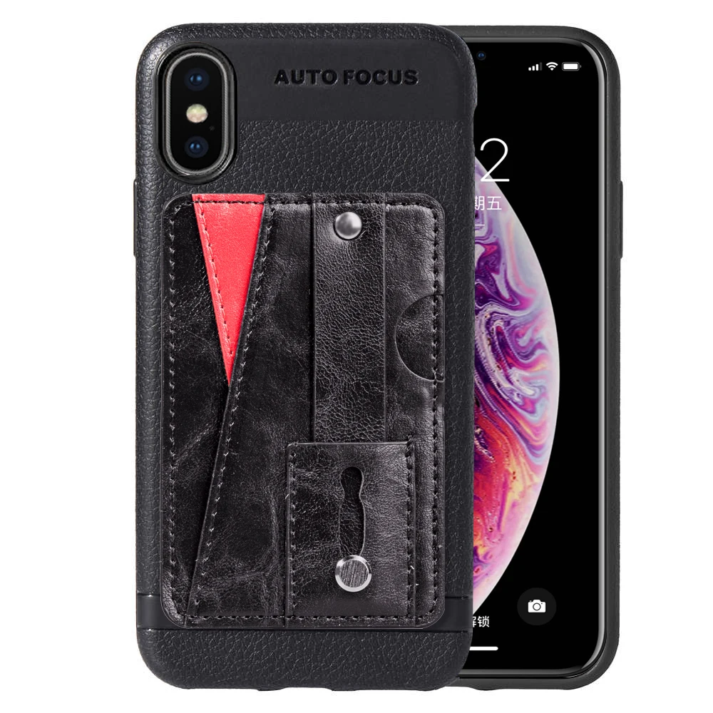 Для Iphone x роскошный флип чехол для телефона кожаная сумка xs подставка книги