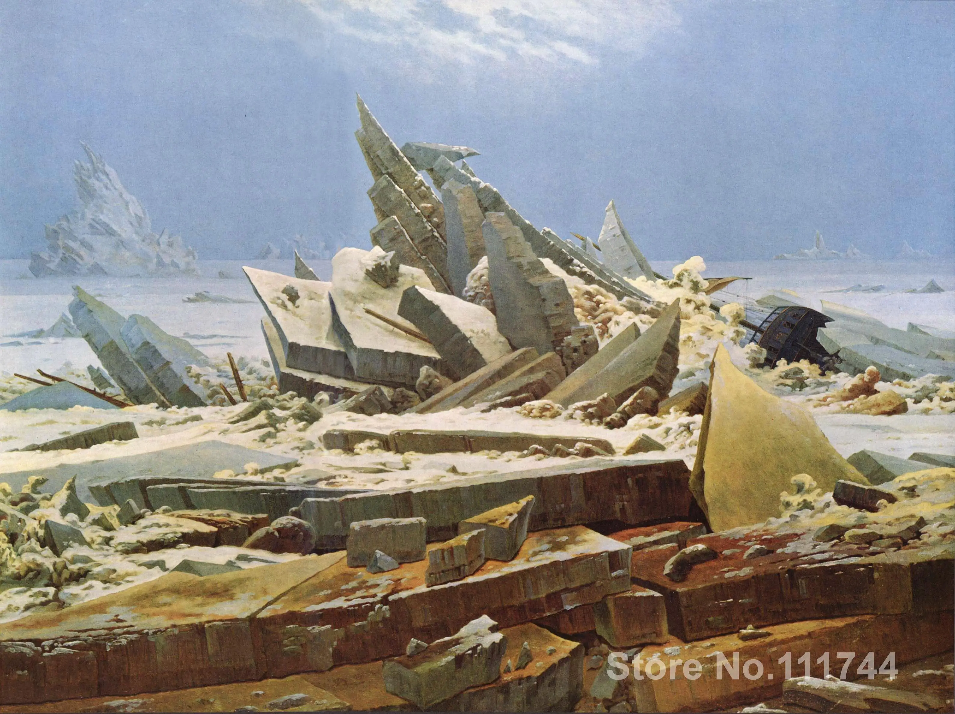 

The Sea of Ice Caspar David Friedrich Paintings for sale wall art High quality Hand painted