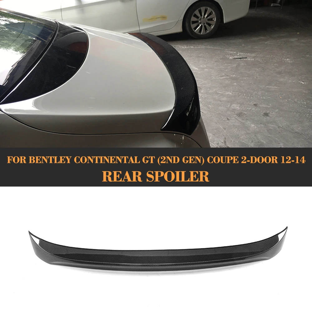 Автомобильный задний спойлер из углеродного волокна для Bentley Continental Coupe 2 Door Only 2012