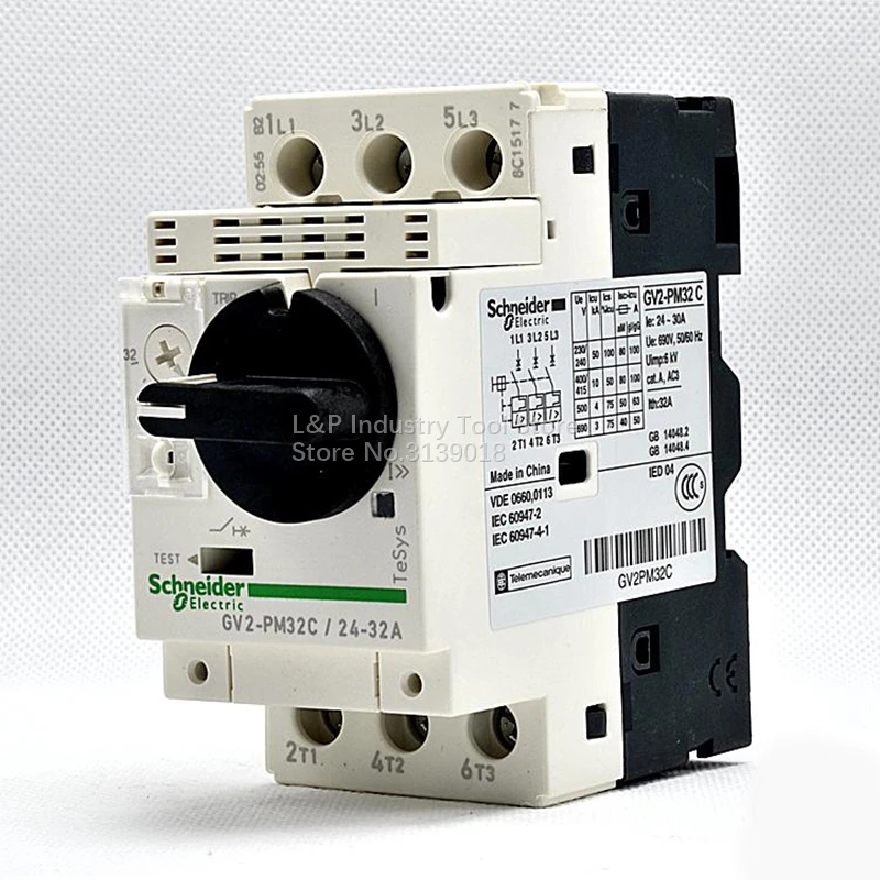 Новый оригинальный Schneider GV2 PM32C двигатель выключатель защиты GV2PM32C 24 32A 3P Тип