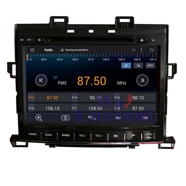 GPS навигатор wanобычно 9 дюймов Восьмиядерный процессор 32 ГБ Android 6 0 для Toyota Alphard 2007