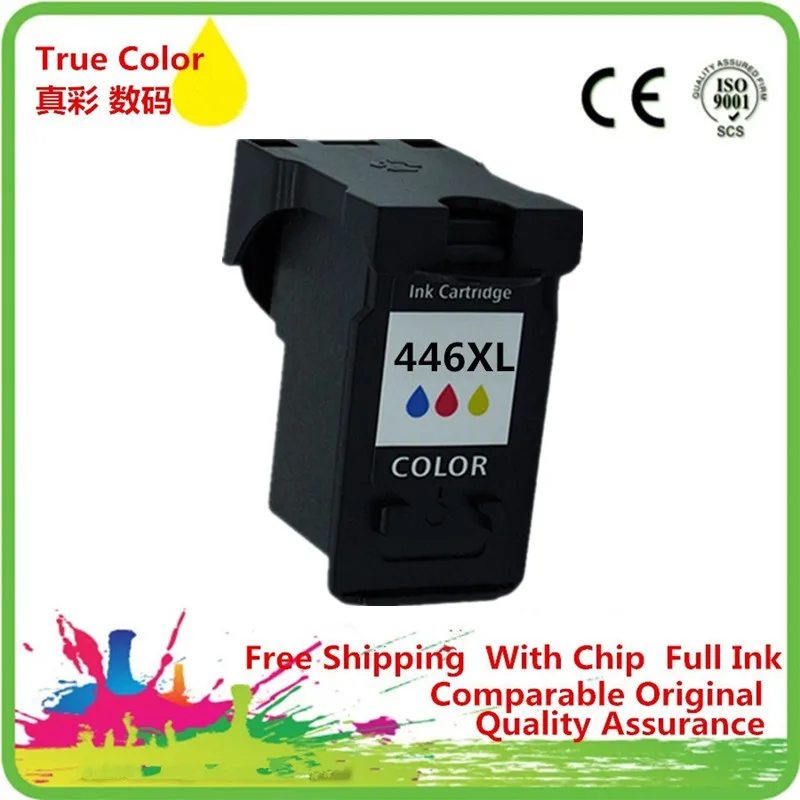 Чернильные картриджи восстановленные для Canon PG-445 XL PG-445XL PG 445 445BK PG445 PG445BK PG-445BK Pixma IP2840 MX494 MG2440 - Цвет: 1C