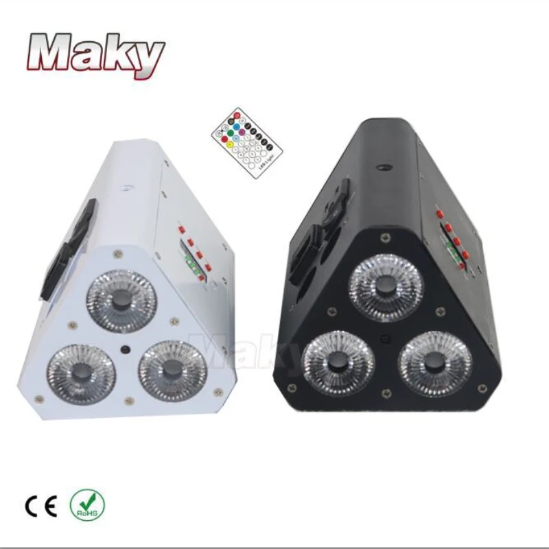 30 световых коробок бесплатная доставка 3 шт. 18 Вт RGBWA + UV беспроводной Dmx и