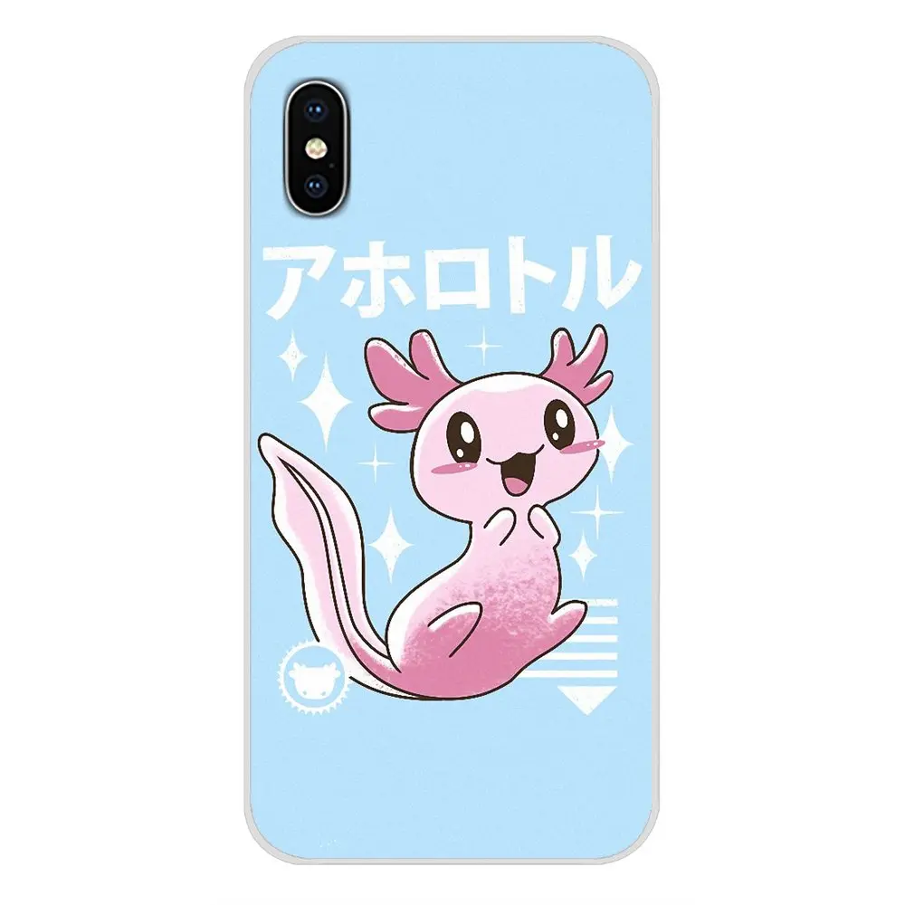 Adorable Axolotls Accessories Phone Shell Covers For Apple iPhone X XR XS MAX 4 4S 5 5S 5C SE 6 6S 7 8 Plus ipod touch | Мобильные