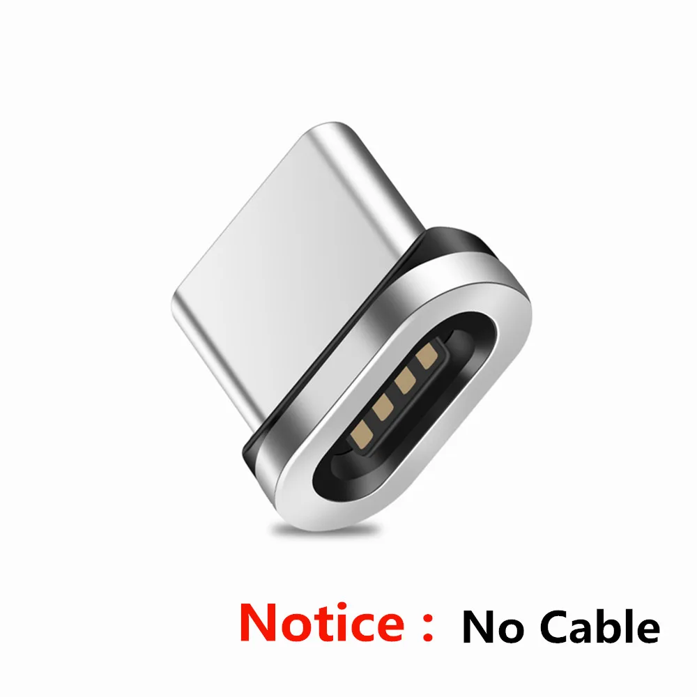 Micro Plug No Cable Магнитный кабель OLAF usb type-C для samsung galaxy s8 note8 plus type-C светодиодный кабель с магнитной USB-C для быстрой зарядки USB C - Цвет: Micro Plug No Cable