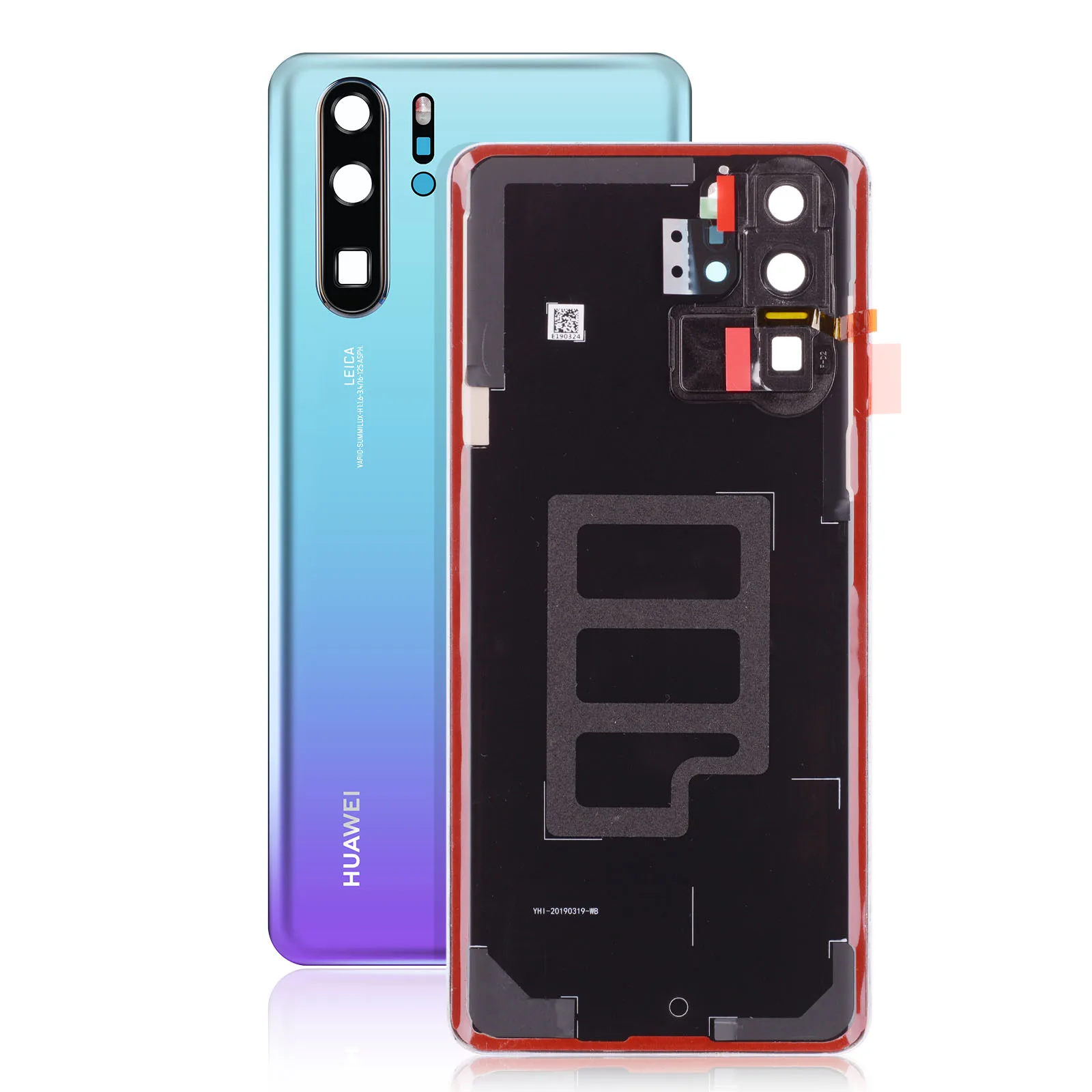 Задний корпус для huawei P30 Pro задняя крышка стеклянная батарея с объективом камеры Замена для huawei P30 Задняя крышка батареи