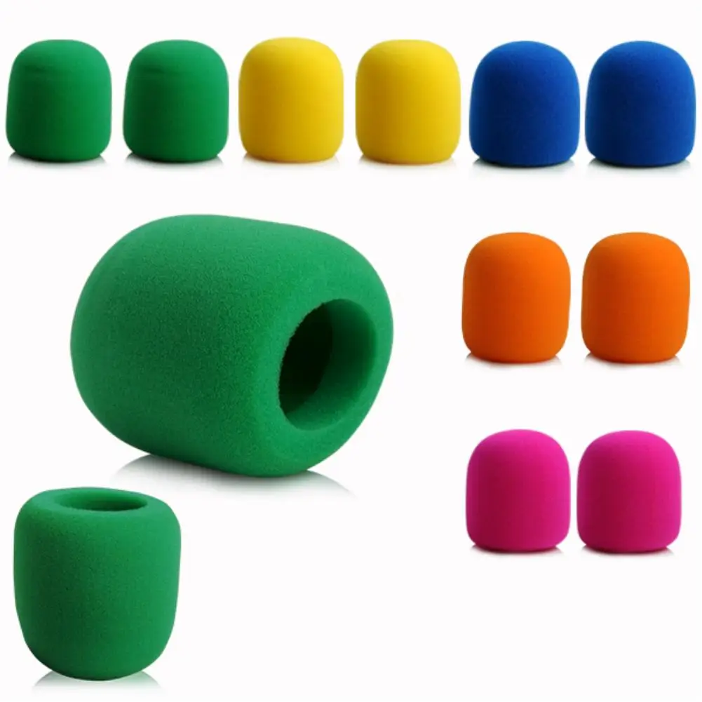 

sale 70x35mm Thickened Microphone Foam Sponge Cover High Quality Against Noise Windscreen for Stage DJ Karaoke