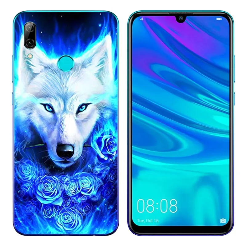 For Huawei P Smart 2019 Case Cover Silicone Soft TPU Painted Back PSmart Phone Coque Transparent Shell |