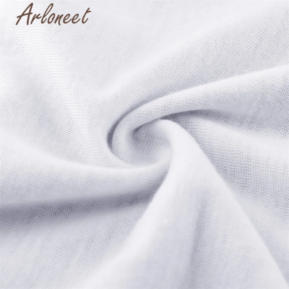 ARLONEET/женская одежда Топы для беременных Мягкая хлопковая белая футболка с