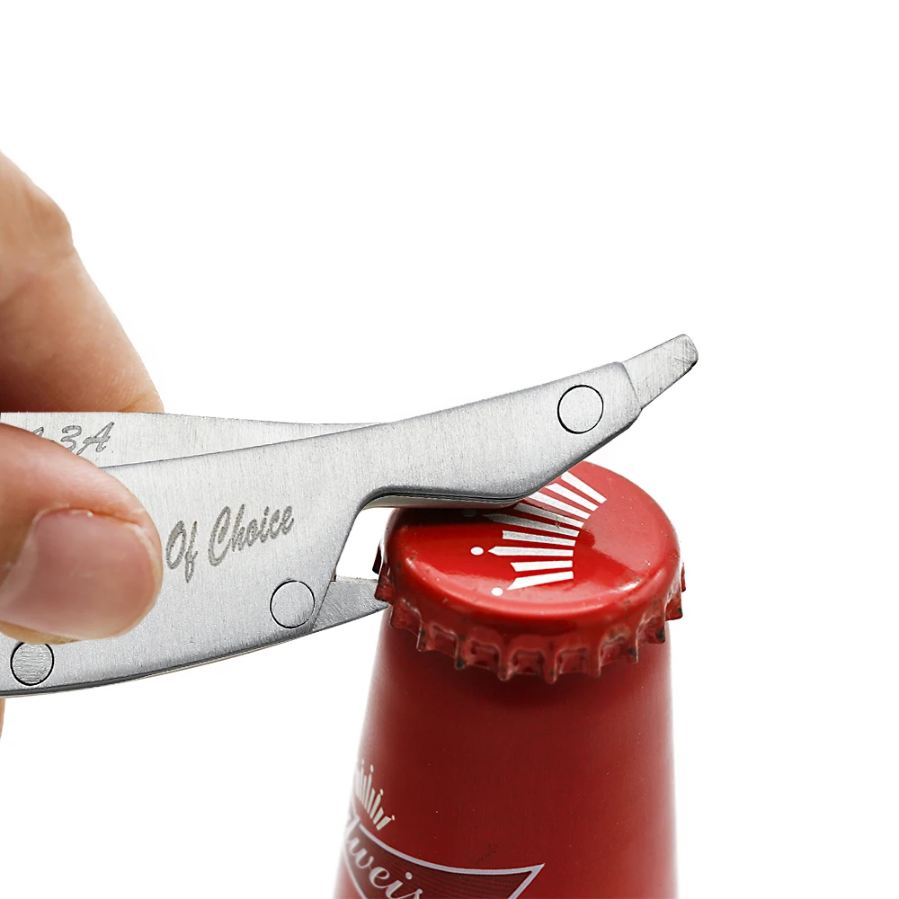 

CestoMen Mens Metal Comb Stainless Steel Pocket Comb Bottle Opener Folding Beard Comb For Mustache Styling