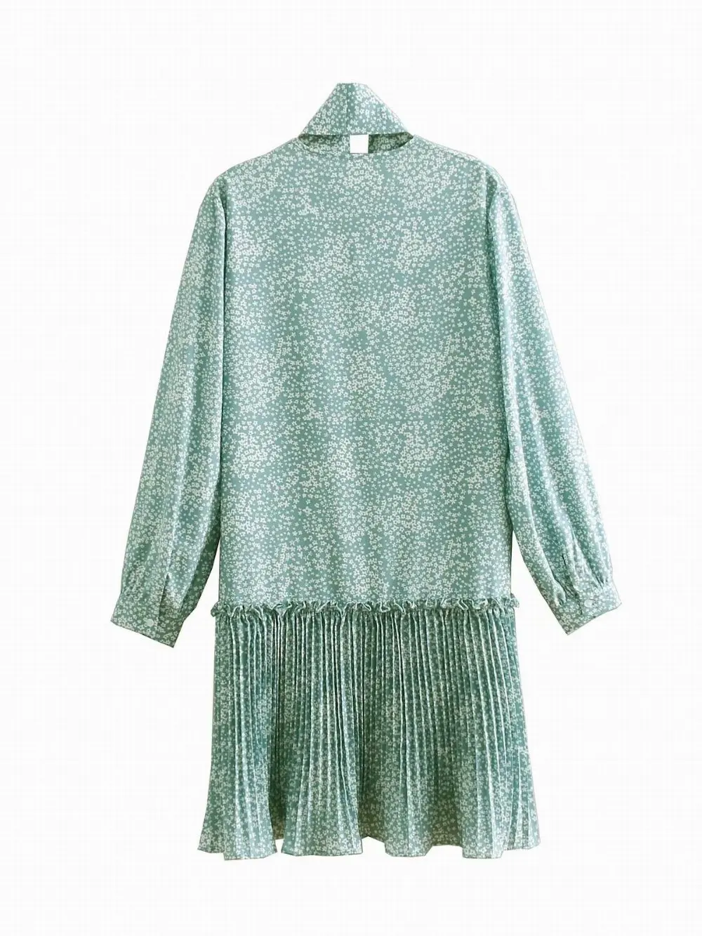 2019 za летнее женское платье с цветочным принтом Плиссированное Платье es vestidos