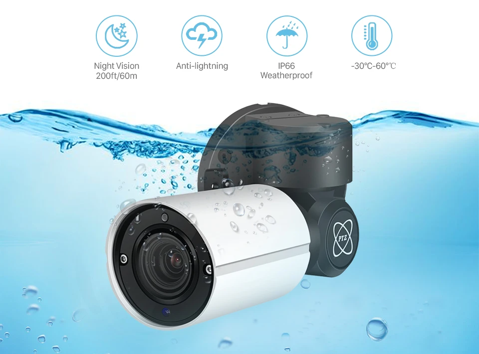 BESDER 5MP PTZ IP Камера 4CH комплект видеонаблюдения 4X зум H.265 48 V POE Система NVR IP66 Открытый Всепогодный видеонаблюдения