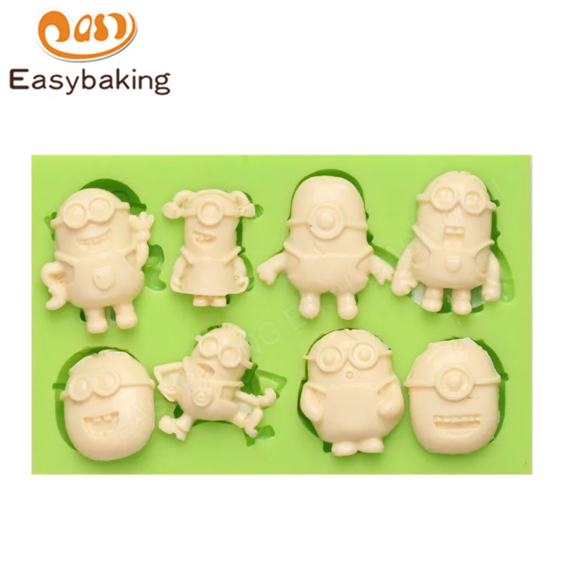 

Despicable Me 8 Different Lovely Silicone Art & Craft Molds Fondant Cake Decorating Chocolate Mould Mini Gadgets