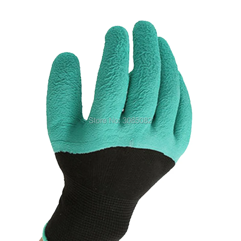 2017 г. Лидер продаж 1 пара латекса строителей сад копать посадки перчатки с 4 ABS