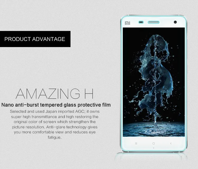 2 шт Стекло для Xiaomi Mi4 защита экрана закаленное стекло Mi 4 Защита от царапин пленка