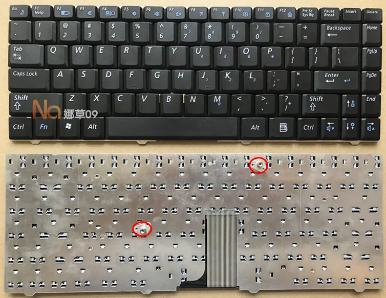 Новая клавиатура кабель для дисплея Samsung R525 R519 NP-R519 R719 NP-R719 R618 R538 P580 R528 R530 черный - Цвет: English US