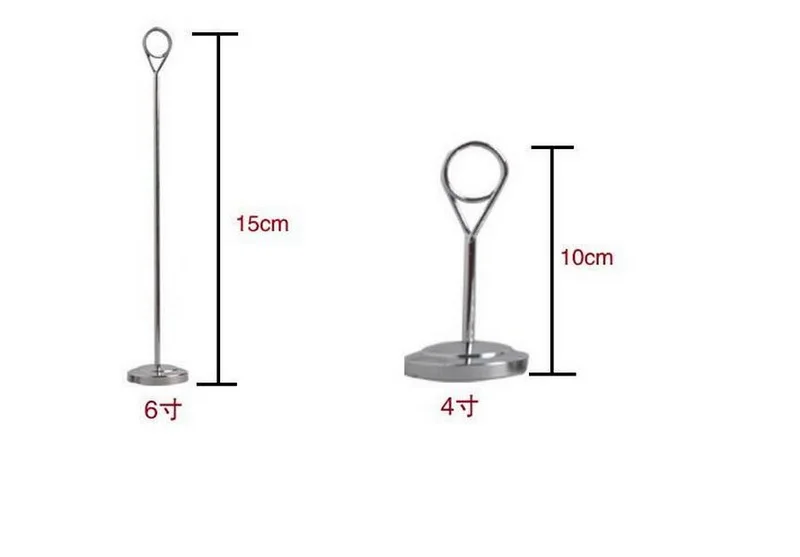 Двухсторонний держатель для карт из нержавеющей стали настольный карт|note cards|cards