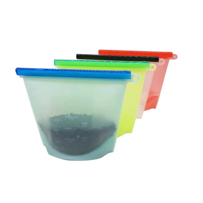 Urijk многоразовое Силиконовое вакуумное уплотнение еда свежий мешок Фрукты Мясо Молоко хранения контейнеров пакет для холодильника Ziplock кухня Органайзер