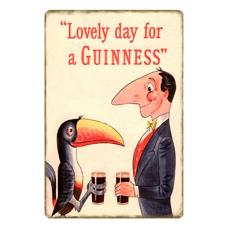 YD1505D Guinness для прочных металлических постеров, ретро реклама пива, металлические жестяные вывески для паба, бара, домашнего декора, настенная художественная железная табличка YD065 - Цвет: YD1505D