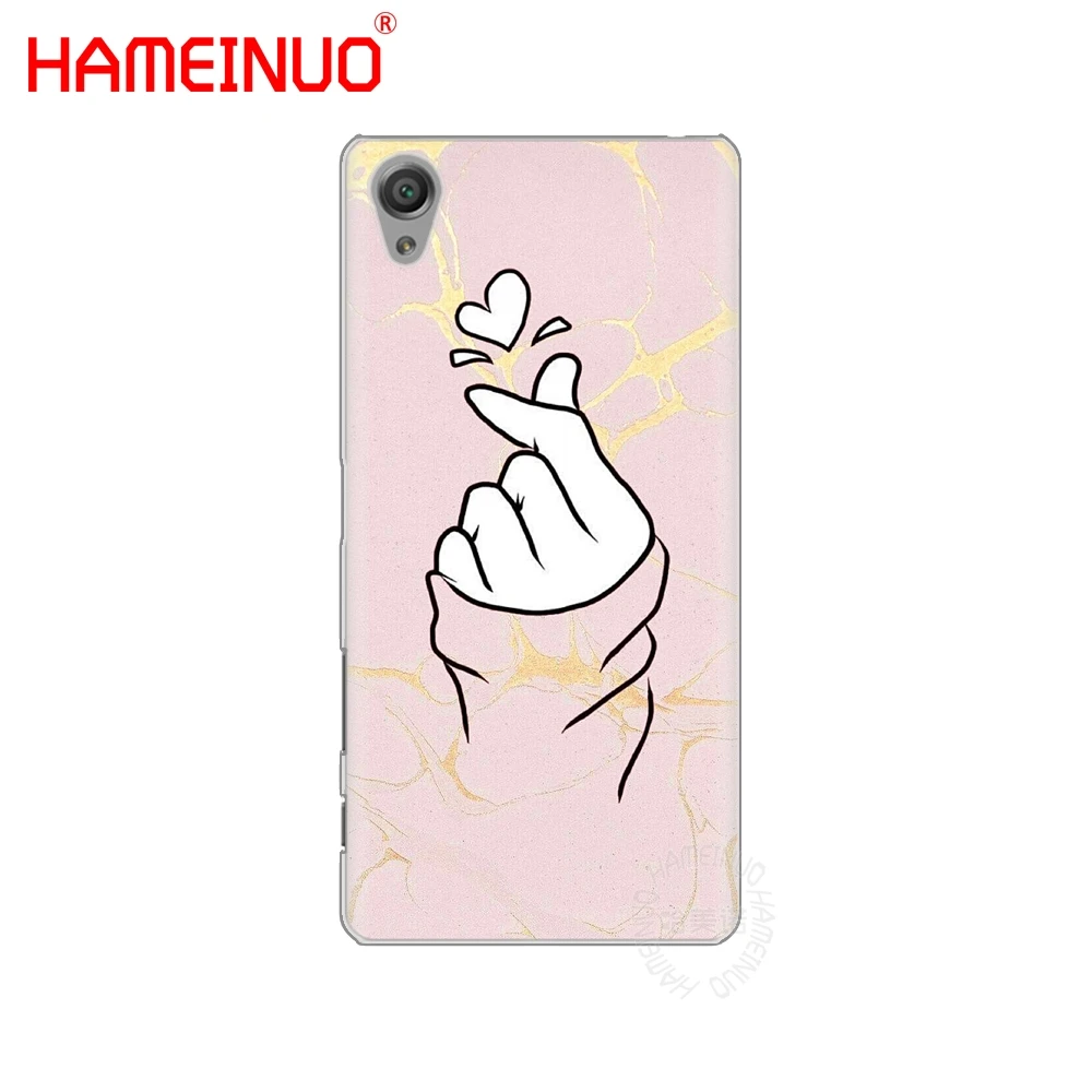 HAMEINUO Hella finger hearts Cover phone Case for sony xperia z2 z3 z4 z5 mini plus aqua M4 M5 E4 E5 E6 C4 C5 | Мобильные телефоны