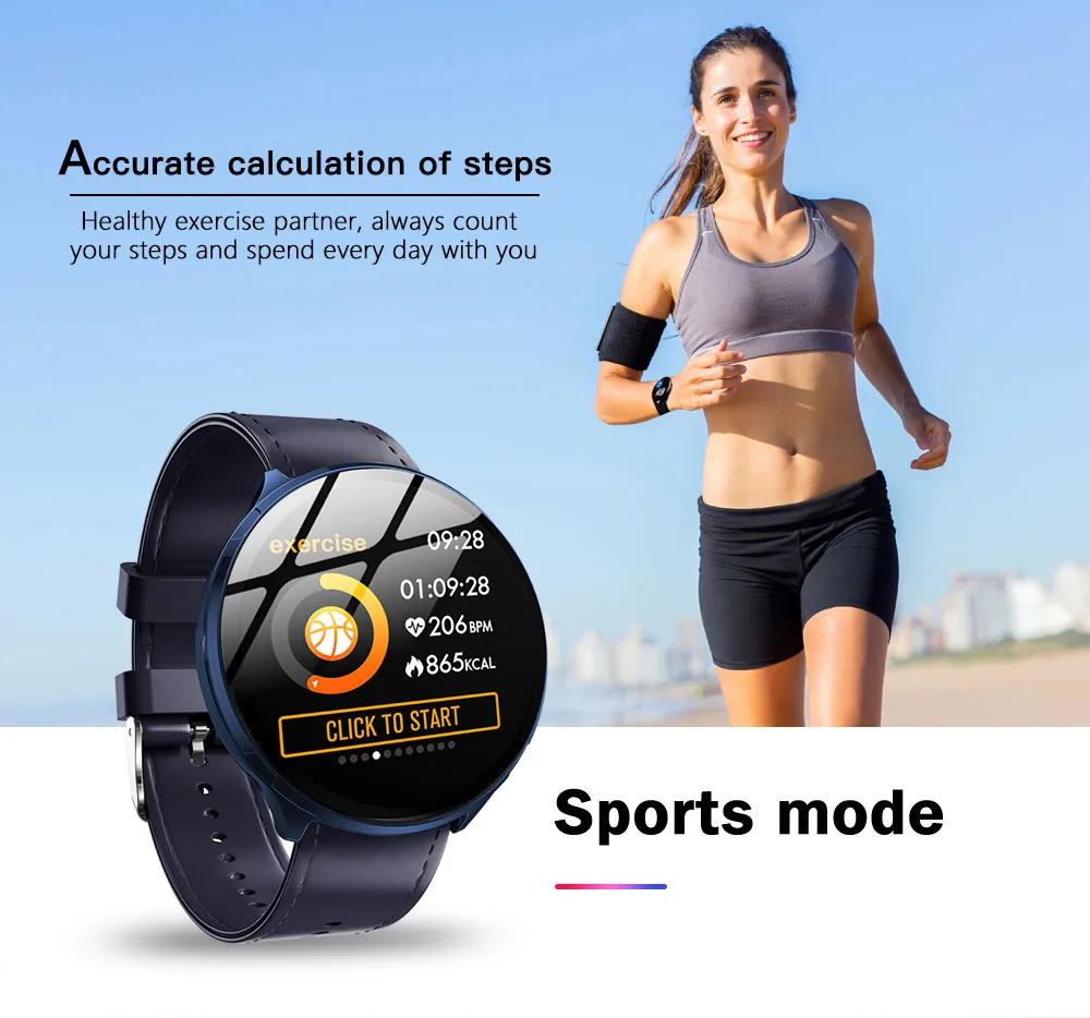 KOSPET V12 IP67 Waterproof Health GPS Sports Heart Rate Bluetooth Smartwatch 1.3" 180mAh Smart watch Men Women For IOS Android