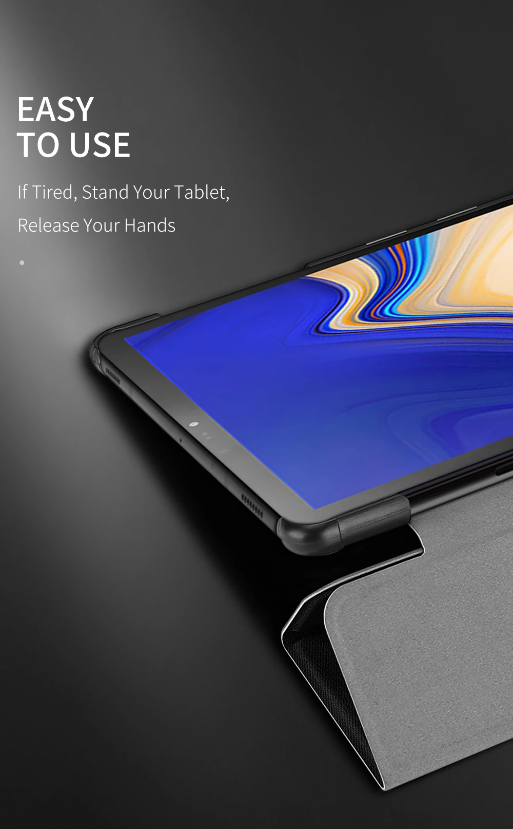 Роскошный чехол из искусственной кожи с защелкой для Samsung Galaxy Tab S4 10," подставка чехол-книжка для Samsung Galaxy Tab S4 T830 T835 чехол для планшета