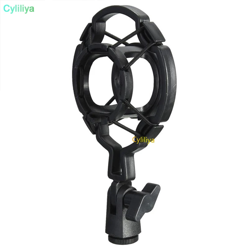 100pcs Universal 3KG Bearable Load Mic Microphone Shock Mount Clip Holder Stand Radio Studio Sound Recording Bracket Black | Мобильные