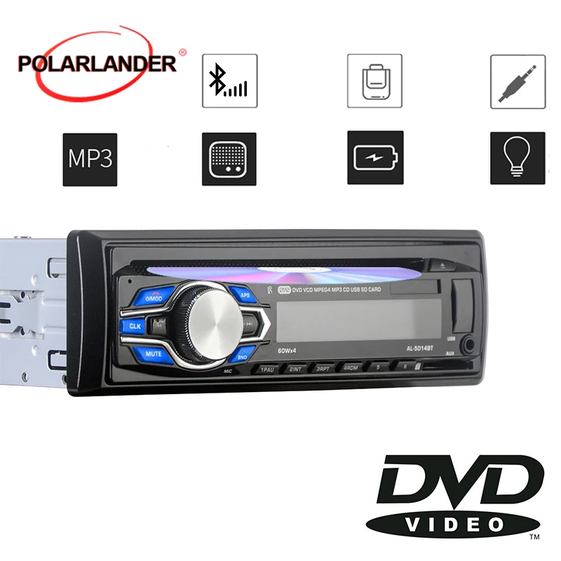 Новинка 2015 1 DIN 12 В DVD VCD CD автомобильный радиоплеер MP3 аудио стерео FM встроенный