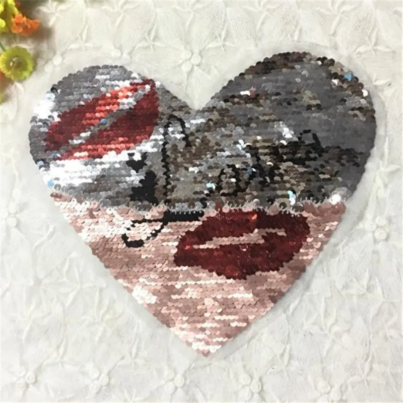 Одежда для девочек с заплатками 20 см любовь сердце губы вверх и вниз Двусторонняя