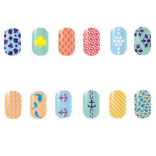Мода Nail Art Шаблон Наклейки Многоразовые Штамп Трафарет Руководство Маникюр DIY Kit