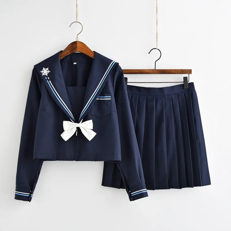 

В японском стиле для девочек в морском стиле школьная Униформа православная JK по низкой цене в стиле ученицы военно-морского училища Four Seasons...