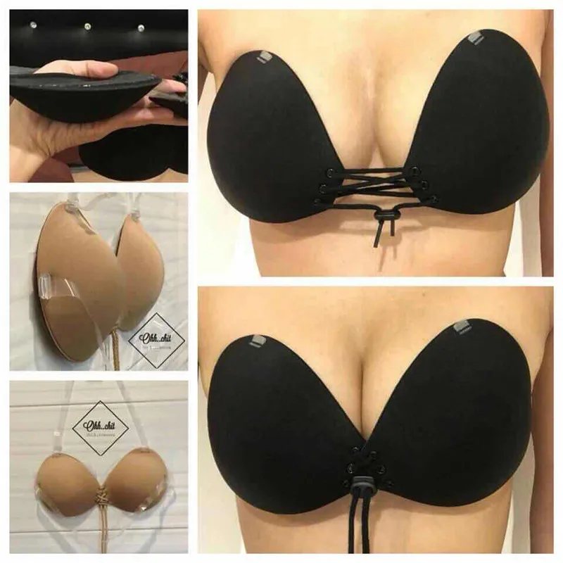 Ladies Secret Sexy Bra Strapless Invisible blade tape newest push up breasted backless bra for women glossy adjustable underwear