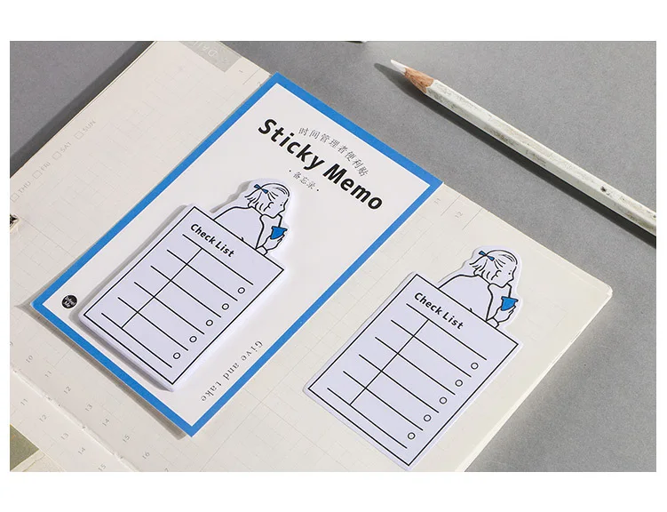 Kawaii мультфильм блокнот милый еженедельник/ежедневник креативный липкий блокнот, чтобы сделать список офисных украшений канцелярские товары школьные принадлежности