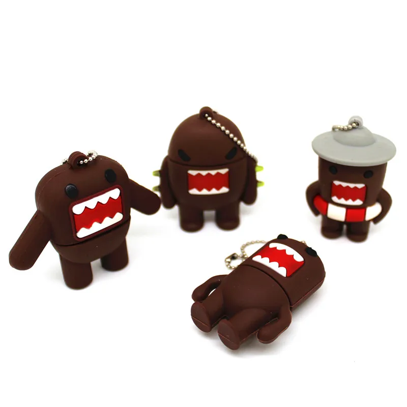 Мультипликационный японский Domo Kun U Disk Girl милая большая кукла насекомое