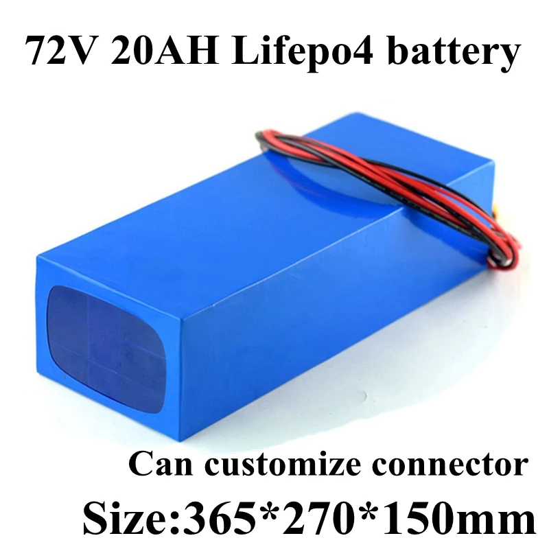 Lifepo4 72 V, фара для электровелосипеда в литиевая Батарея 24S 3,2 v 32650 72v 20AH Батарея-серые кисточки с 50Amp BMS для 3000 Вт моторный самокат+ 5A Зарядное устройство