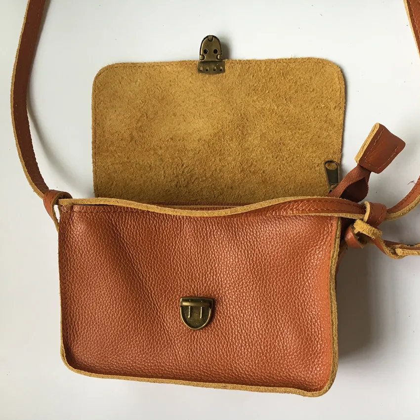 Женская сумка через плечо из 100% натуральной кожи маленькие сумки ручной работы