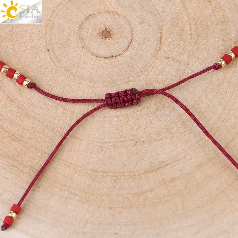 CSJA Delicate Miyuki Bracelets Boho Natural Stone Bracelet for Women Seed Beaded Bohemian Jewelry Handmade Braiding Armband S431 | Украшения