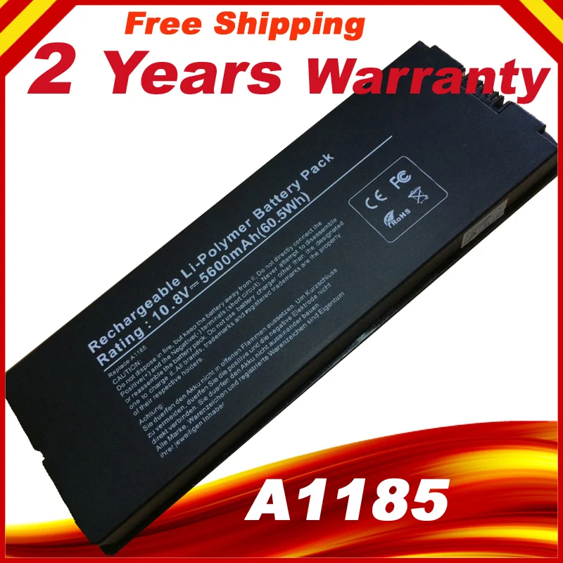 Черный Аккумулятор для ноутбука Apple MacBook 13 дюймов A1185 A1181 MA561 MA561FE/A MA561G/A MA254 MA255CH/A