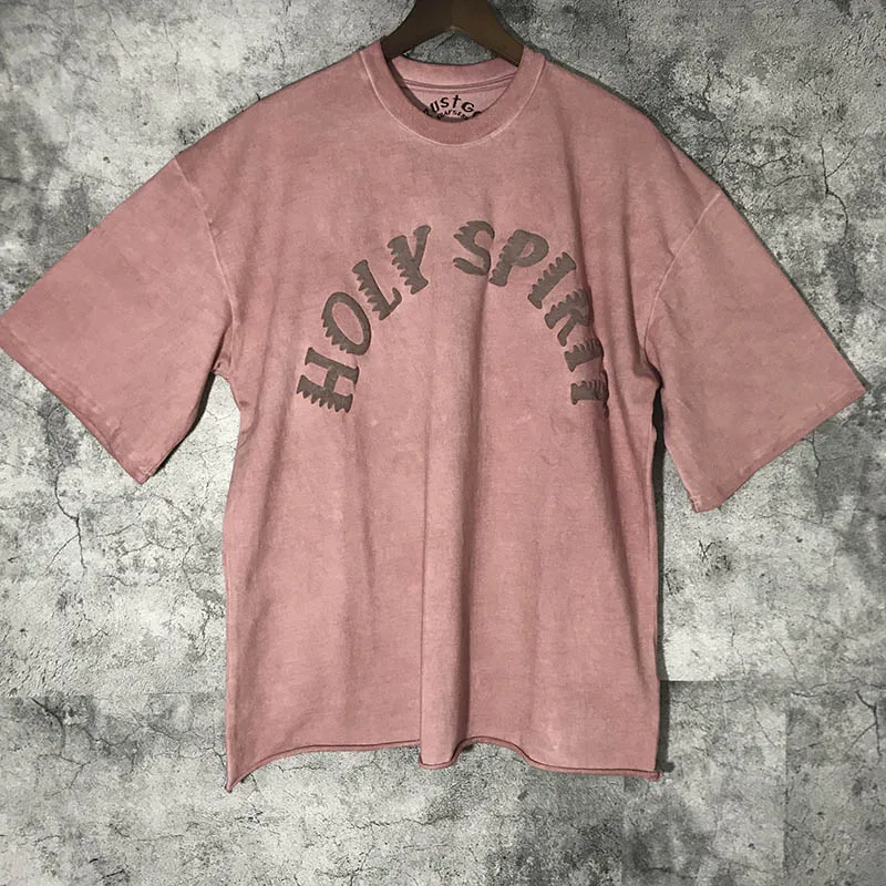 Kanye West Sunday сервис Holy Spirit CPFM 3D печать на пене Футболка мужская и женская розовая