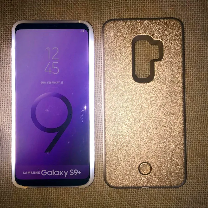Светящийся чехол для телефона Samsung S9 Plus селфи фото заполняющий свет Galaxy S10 S8 plus