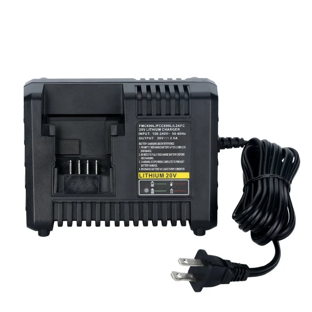 3 в 1 зарядное устройство для аккумулятора Black & Decker Для Porter cable Stanley 20V li ion LBXR20