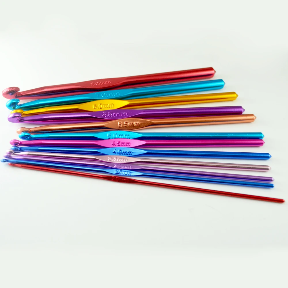 12PCS Hand Crochet Knitting Tools Weaving tools Sweater Needle Alumina sewing accessories hooks Latch needle | Дом и сад