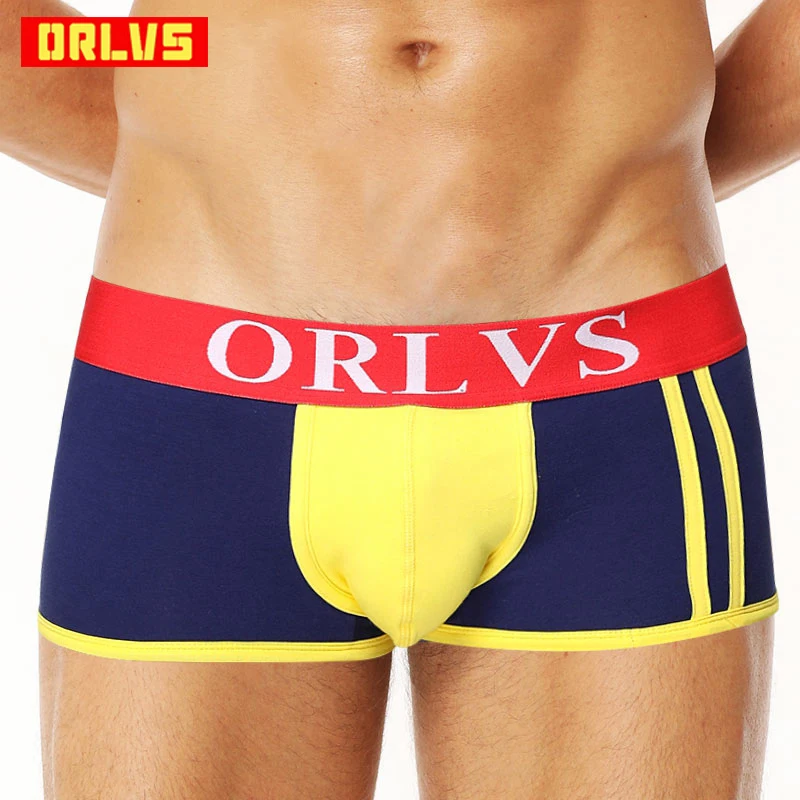 Мужские трусы боксеры ORLVS однотонные хлопковые дышащие мягкое нижнее белье для