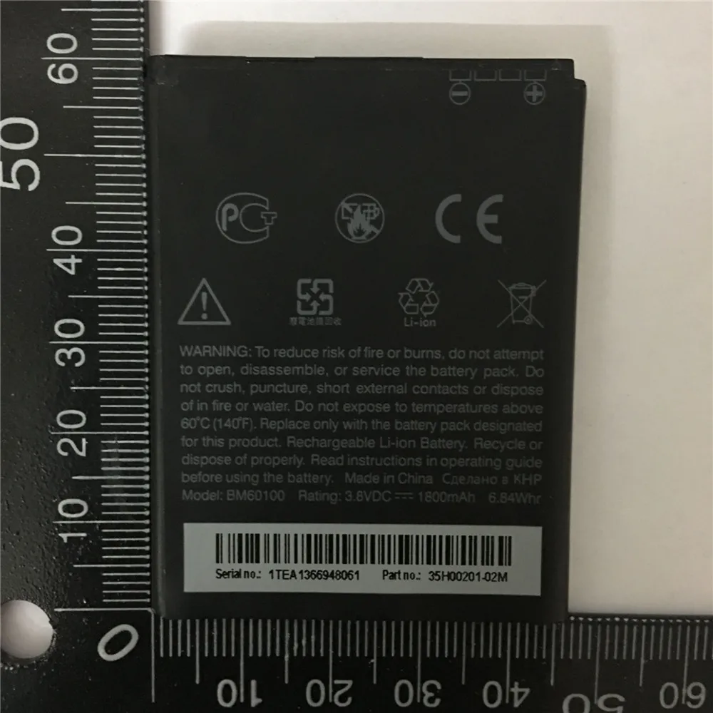 Новый аккумулятор 1800 мАч BO47100 BM60100 для HTC Desire 400 (Dual) 500 506e 600 606W T608T Z4 One SC/ST/SU/SV C525c
