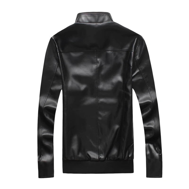 Мужская кожаная мотоциклетная куртка Повседневная P9960 2019|Куртки из искуственной