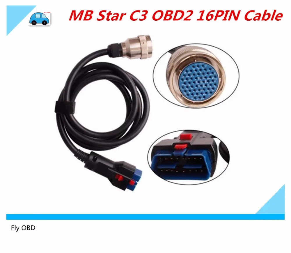 MB Star C3 OBD2 16PIN кабель OBD II 16 контактный подключения основной тесты адаптер